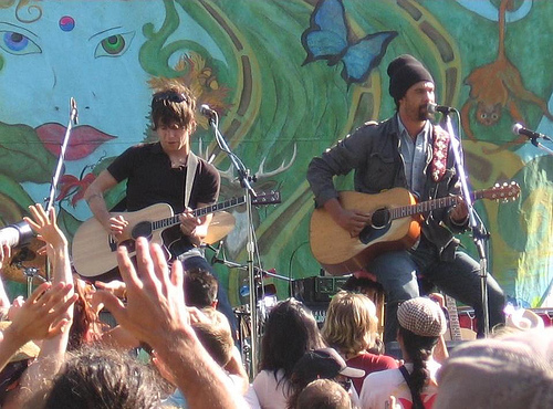Michael Franti Michael Franti at Wilshire Center Earth Day in Los Angeles, April 2008