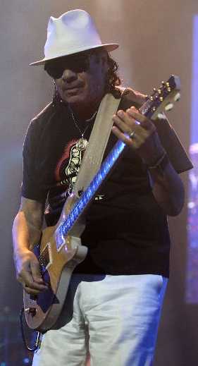 Carlos Santana at one of his shows