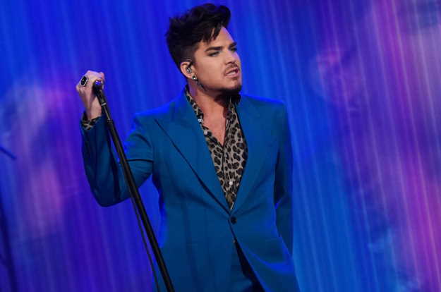 Adam Lambert performs on 'The Talk' on Nov. 12, 2019. PhotoCredit: Sonja Flemming/CBS