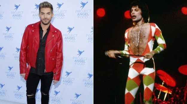 Adam Lambert, Freddie Mercury. Getty Images