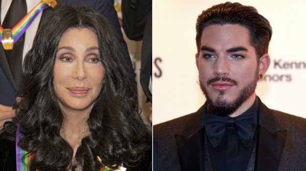 Cher, Adam Lambert. Getty Images