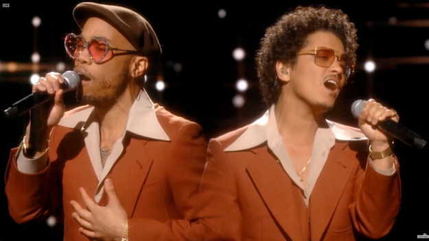 Anderson Paak and Bruno Mars on March 14, 2021. Credit: Courtesy of Theo Wargo
