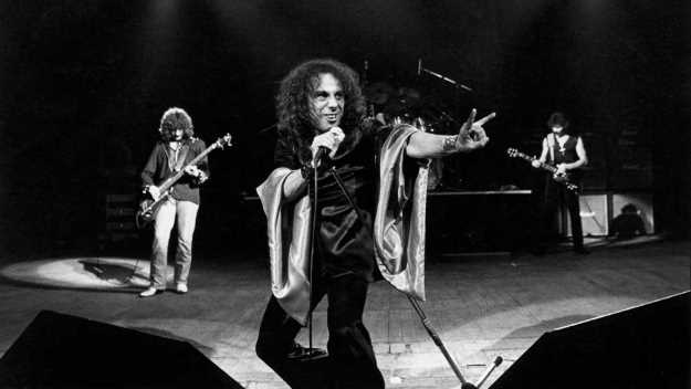Black Sabbath feat. Ronnie James Dio. (Image credit: Fin Costello / Getty Images)