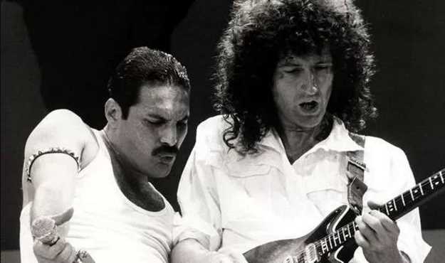 Freddie Mercury and Brian May. (Image: GETTY)