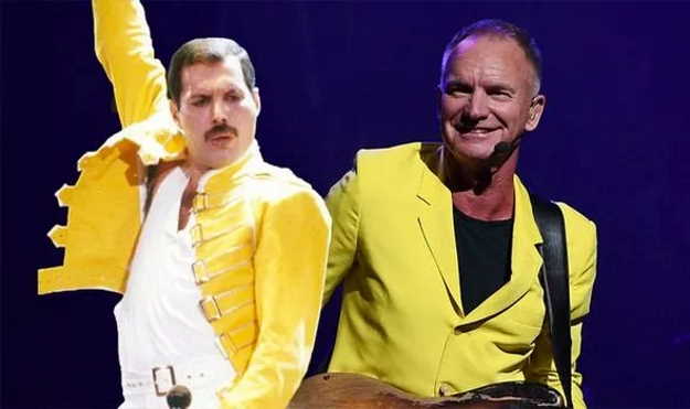 Sting pays tribute to Freddie Mercury (Image: GETTY)