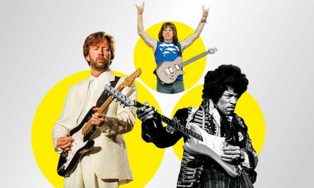 Eric Clapton; Christopher Guest; Jimi Hendrix. Composite: The Guide