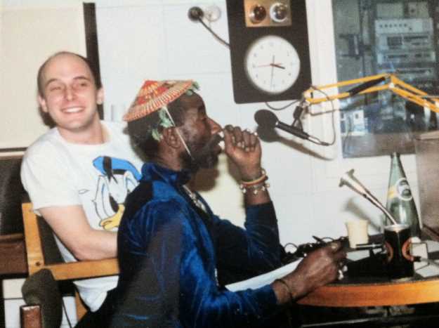 Lee 'Scratch' Perry and Adrian Sherwood. Photo: Steve Barker