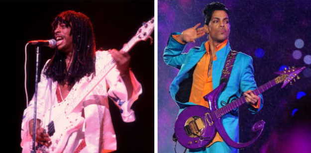 Rick James - Paul Natkin/Getty Images | Prince - Theo Wargo/WireImage/Getty Images